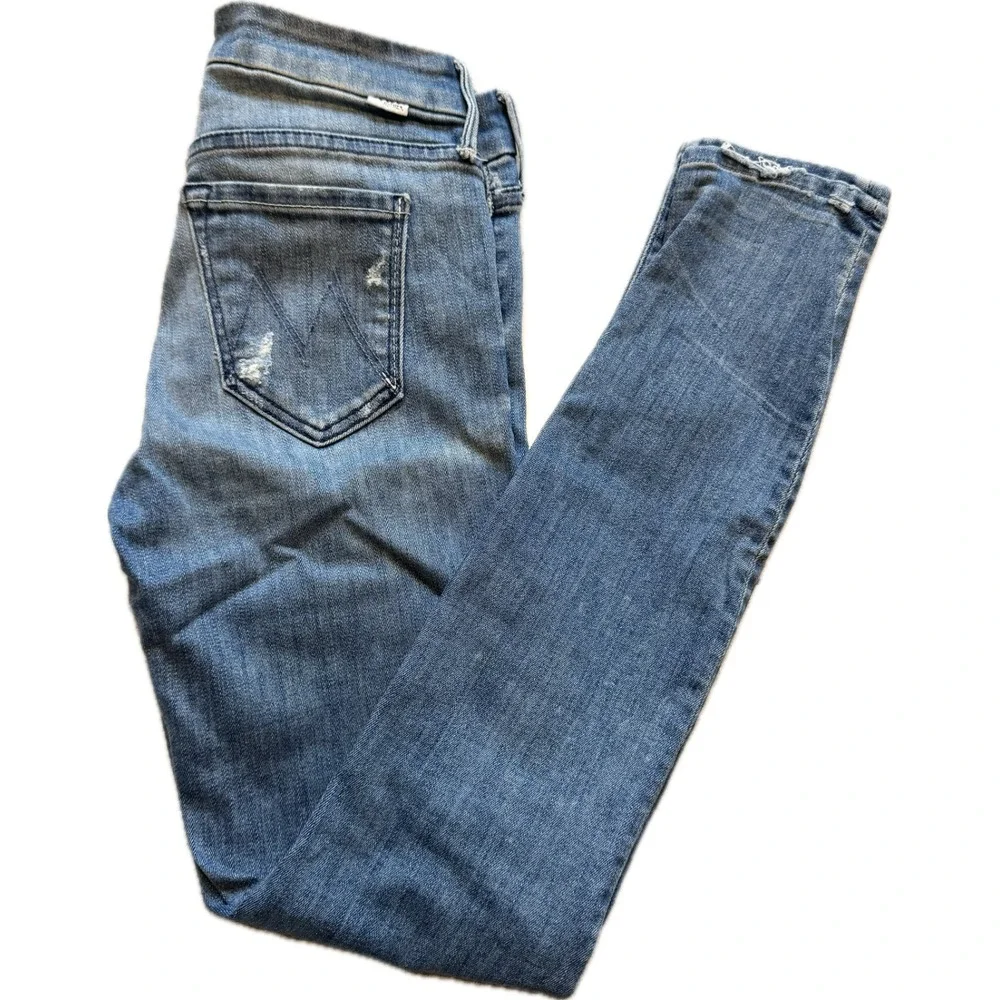 Mother The Looker‎ Graffiti Girl Skinny Jeans Sz 24